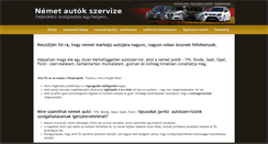 Desktop Screenshot of nemetautokszervize.hu